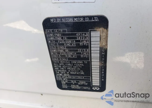 3PCAJ5M12KF138418: 44343341