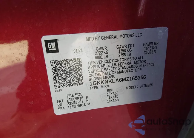 1GKKNKLA6MZ165356: 44343362