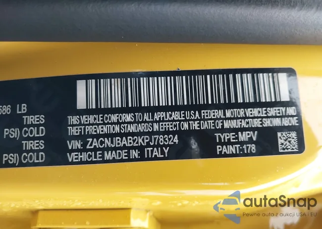 ZACNJBAB2KPJ78324: 44343412