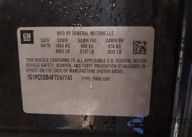 1G1PC5SB4F7247743: 44343437