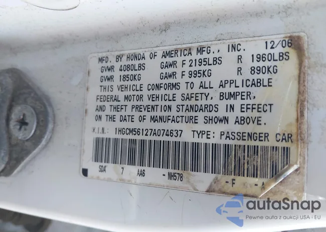 1HGCM56127A074637: 44342646