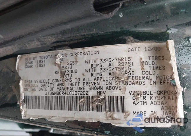 JT3GN86R410197202: 44342665