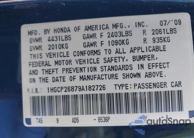 1HGCP26879A182726: 44342829