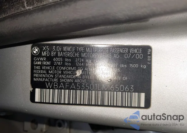 WBAFA53501LM65063: 44342841