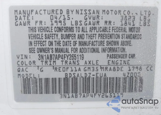 3N1AB7AP4FY265119: 44342847