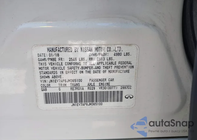 JN1EV7AP6JM365100: 44342927