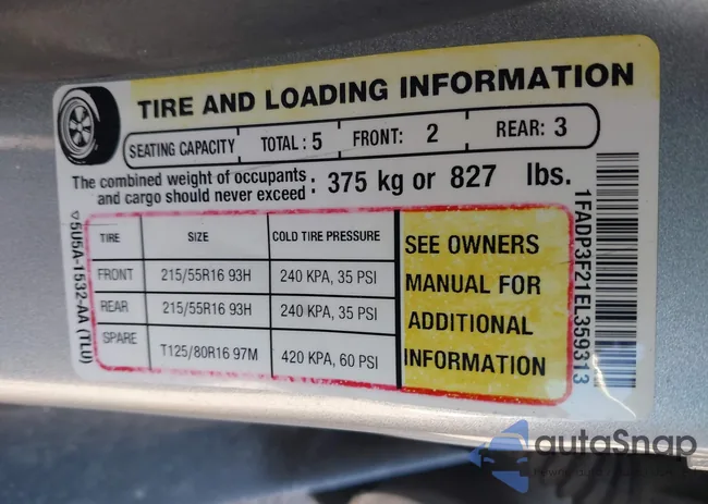 1FADP3F21EL359313: 44343955