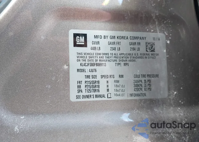 KL4CJFSB0FB069113: 44343967