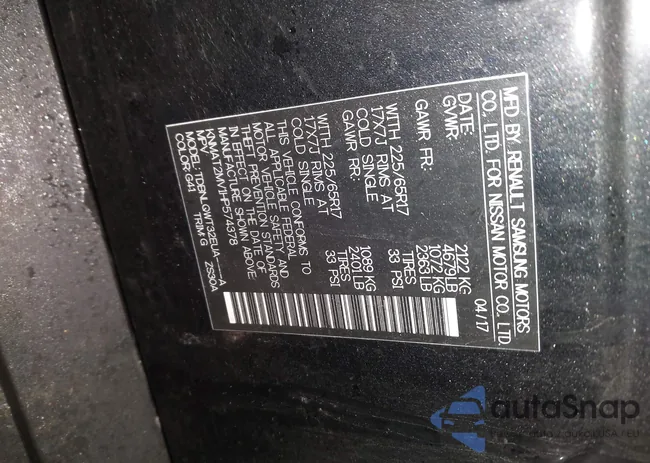 KNMAT2MV1HP574378: 44344070