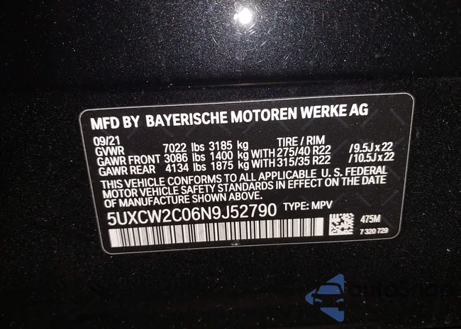 5UXCW2C06N9J52790: 44344128
