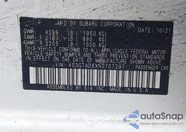 4S3GTAD6XN3707297: 44344165