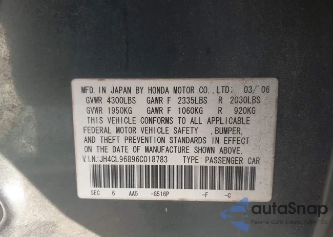 JH4CL96896C018783: 44344188