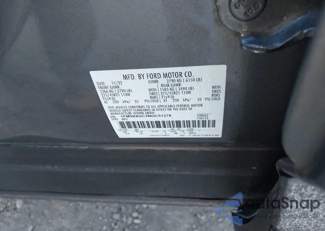 1FM5K8GC3NGC51278: 44344274