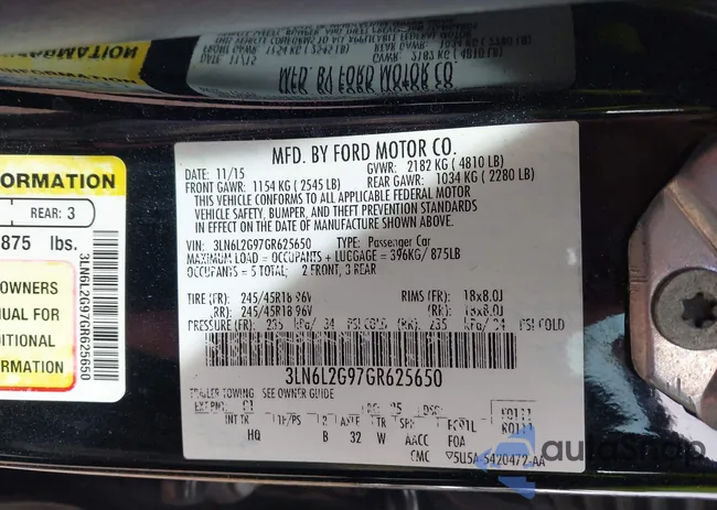 3LN6L2G97GR625650: 44344289