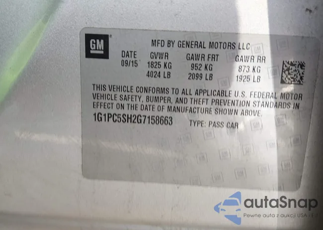 1G1PC5SH2G7158663: 44344345