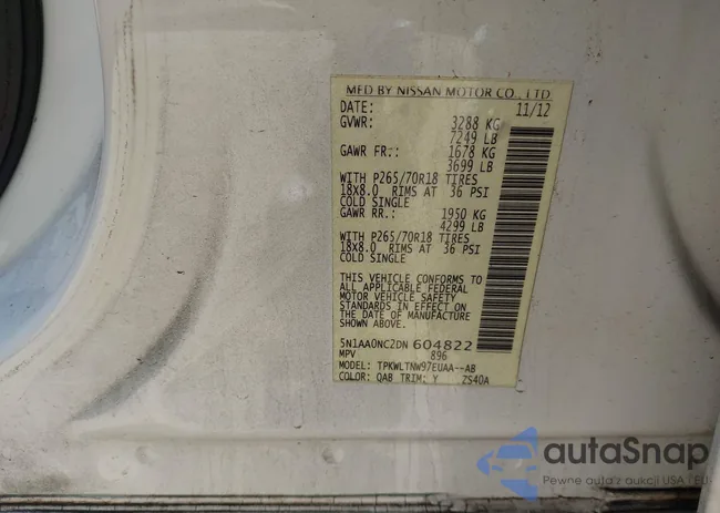 5N1AA0NC2DN604822: 44344349