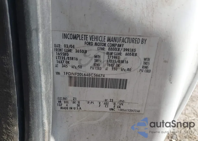 1FDNF20L64EC56674: 44344389