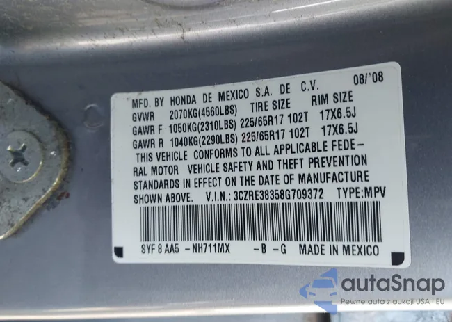 3CZRE38358G709372: 44344478