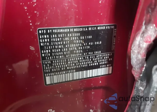 3VV0B7AX4KM110226: 44343668