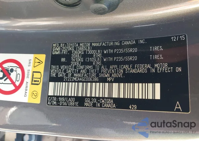 2T2ZZMCA4GC006386: 44343826