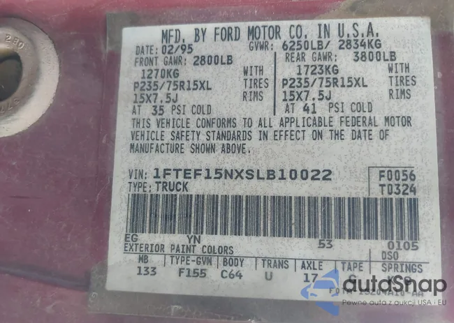 1FTEF15NXSLB10022: 44344990