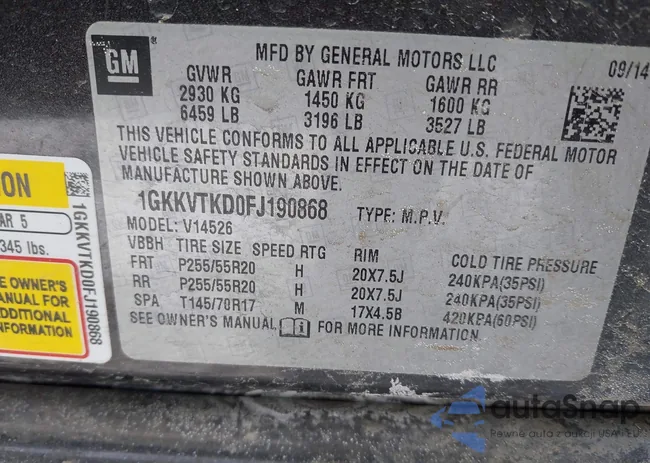 1GKKVTKD0FJ190868: 44344992