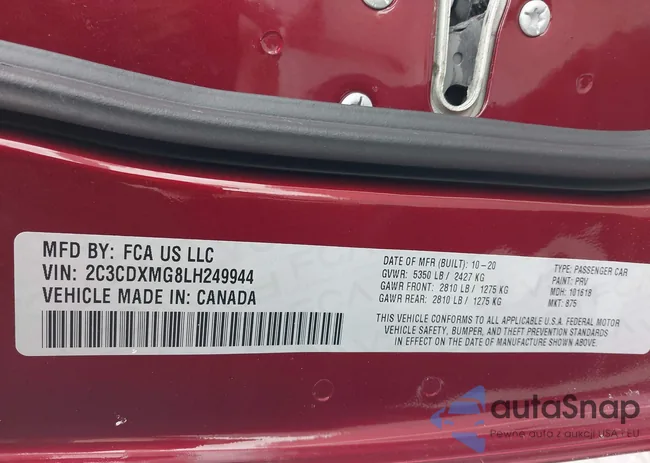 2C3CDXMG8LH249944: 44345167