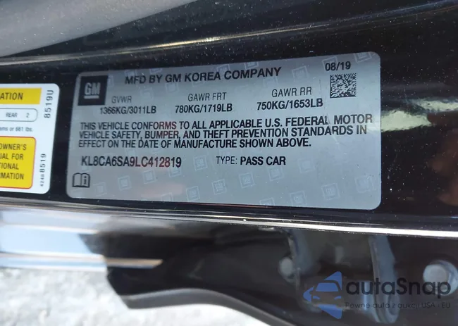 KL8CA6SA9LC412819: 44345171