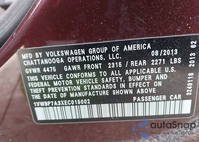 1VWBP7A3XEC015002: 44345189