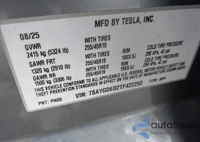 7SAYGDED2TF422250: 44345270