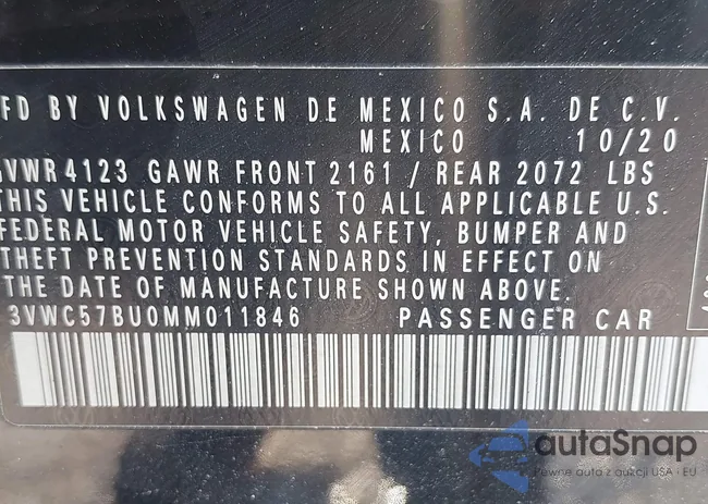 3VWC57BU0MM011846: 44345488