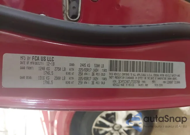 3C4PDCAB7JT533780: 44345540