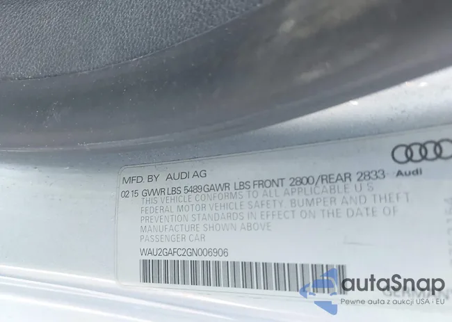 WAU2GAFC2GN006906: 44344739