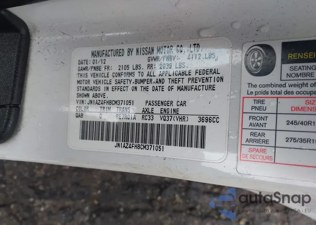 JN1AZ4FH8CM371051: 44345972