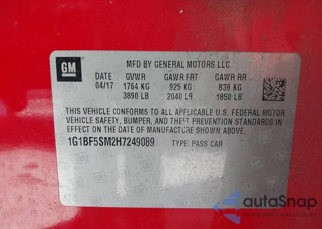 1G1BF5SM2H7249089: 44346016