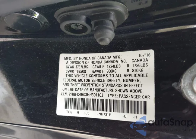 2HGFC4B03HH301103: 44346177