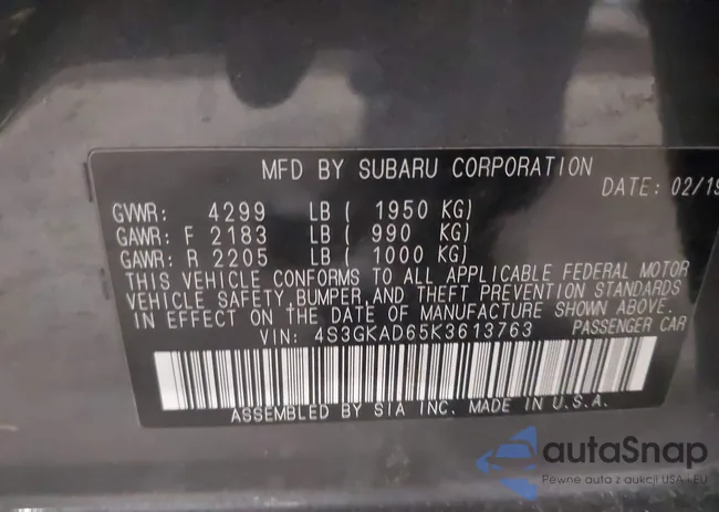 4S3GKAD65K3613763: 44346369