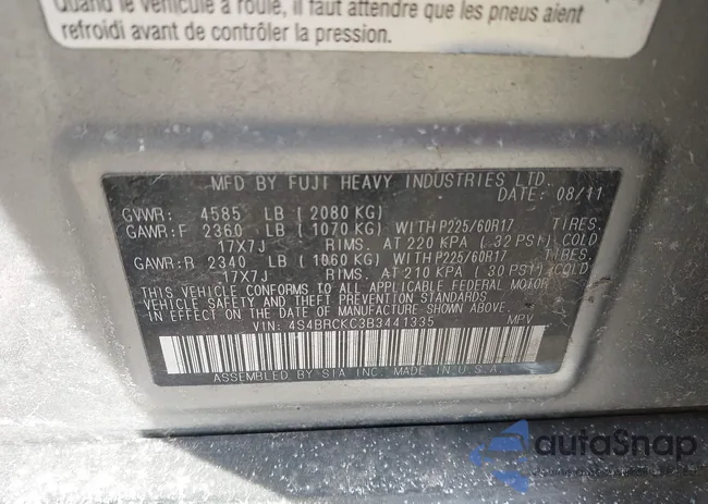 4S4BRCKC3B3441335: 44346530