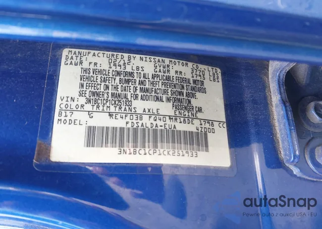 3N1BC1CP1CK251933: 44345573