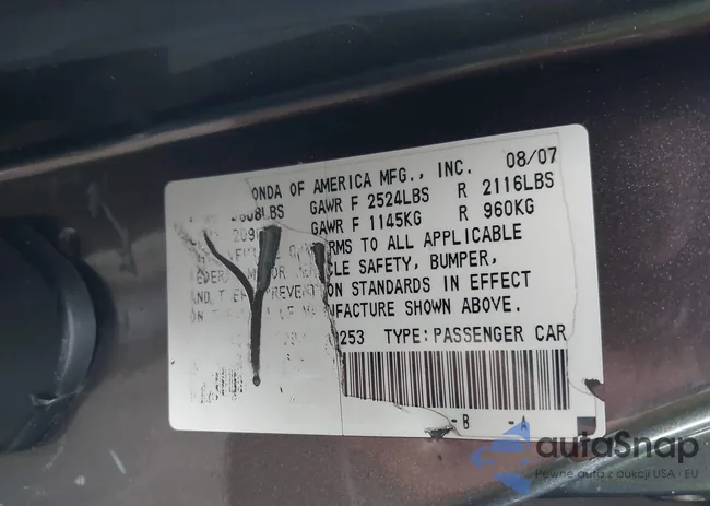 19UUA66298A010253: 44345723