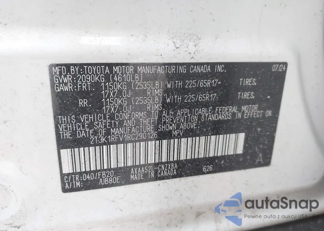 2T3K1RFV1RC290126: 44345927