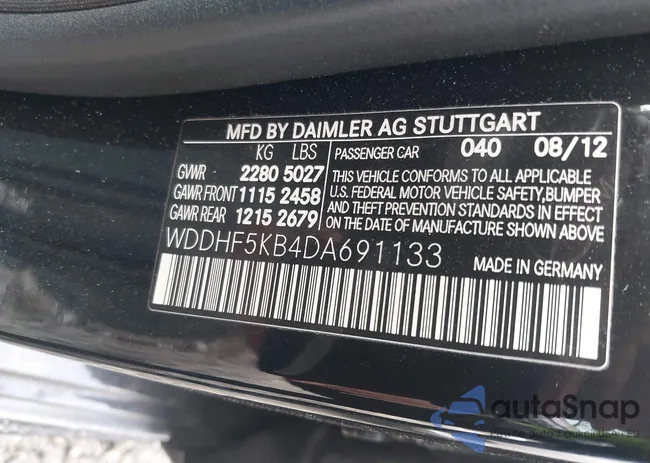 WDDHF5KB4DA691133: 44346970