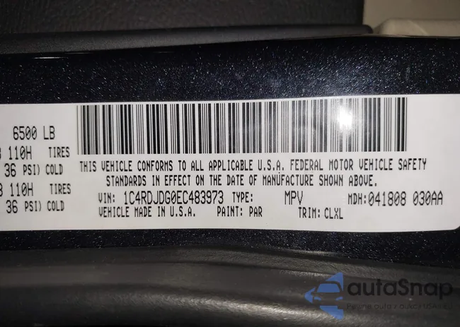 1C4RDJDG0EC483973: 44347010