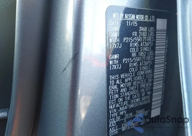 JN8AF5MR2GT603604: 44347084