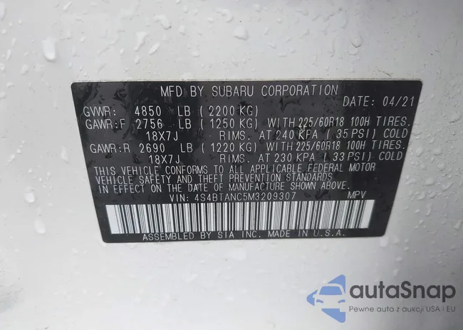 4S4BTANC5M3209307: 44347150