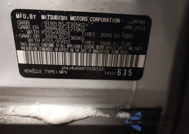 JA4J4UA88PZ036197: 44347187