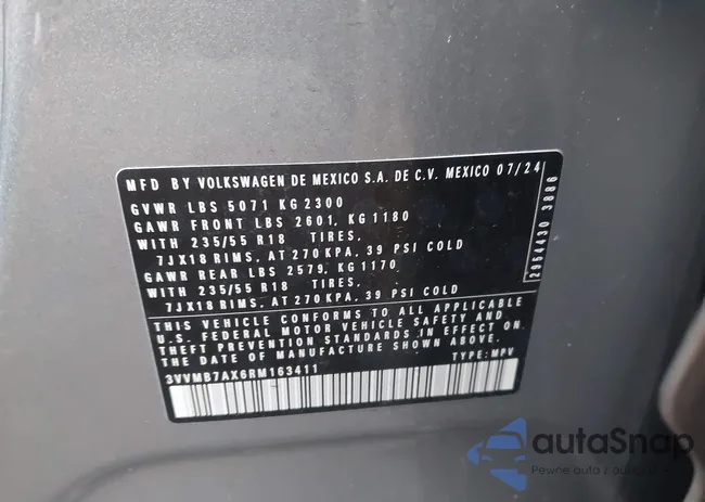 3VVMB7AX6RM163411: 44347194