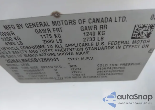 2GNALBEC6B1266941: 44347254