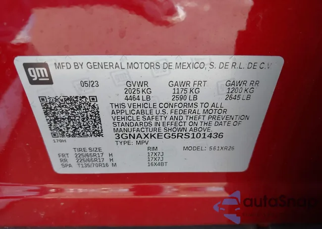 3GNAXKEG5RS101436: 44347327