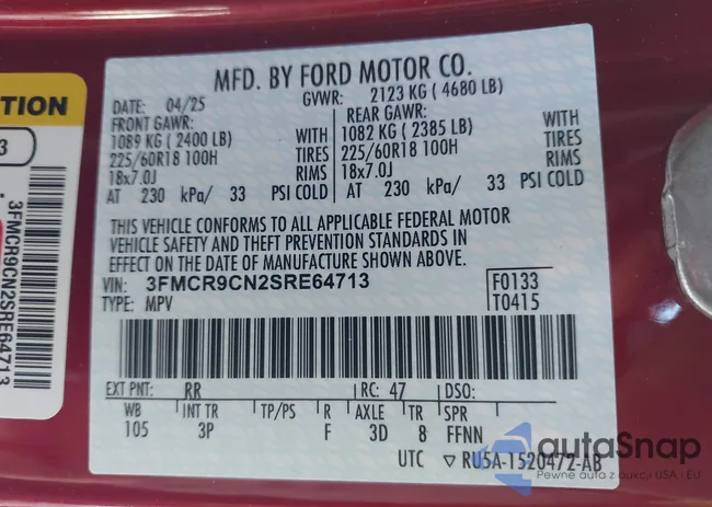 3FMCR9CN2SRE64713: 44347380